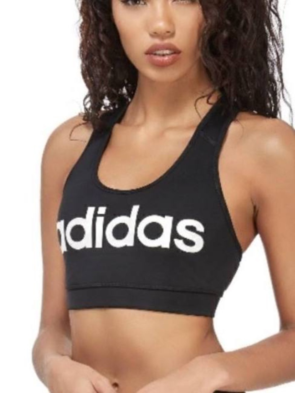 Adidas Climalite Linear Logo Racerback Sports Bra